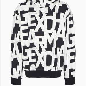 A/X Armani Exchange Monochrome Graphic Hoodie